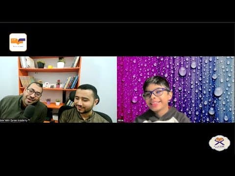 Affan from USA recites first Rub' of Surat Al-Anbiaa with his Sheikh❤️💯